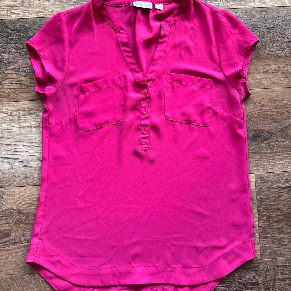 New York & Company Fuchsia Blouse